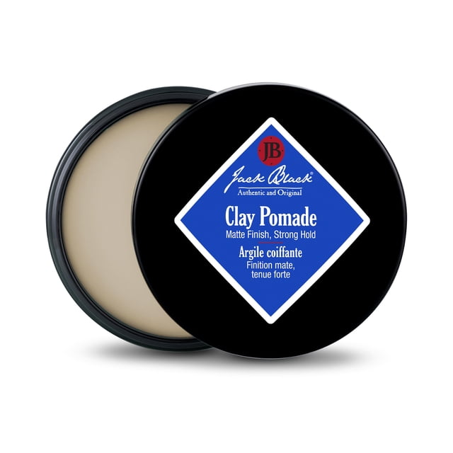 Jack Black - Clay Pomade, 2.75 oz - PureScience Formula, Hair-Sculpting, Natural-Looking Hold, Matte Finish, Buildable Control, Natural Oils, Botanical Extract, Fragrance