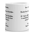 thumbnail image 3 of Dear Grandpa Thanks Being Grandpa Coffee Tea Ceramic Mug Office Work Cup Gift11 oz, 3 of 3