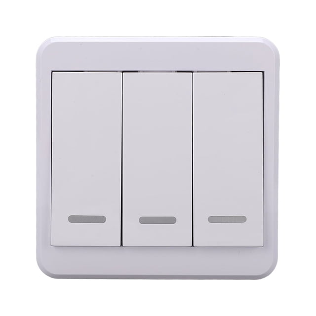 Interruptor de Luz Inalámbrico de Luz Control de Radiofrecuencia Señal Estable Botón de Pared Duradero Para El Hogar