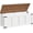 White+Walnut, variant on Storage Chest, 47.2" Storage Trunk with 2 Safety Hinges, Wooden Toy Chest, Entryway Shoe Bench, Large Toy Box for Kids Room, Bedroom, Living Room, White+Walnut SCBZ4901