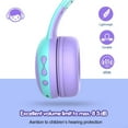 thumbnail image 3 of Foldable Adjustable Stereo Headphones, Over Ear Kids Childrens Headsets with 85 dB Volume Limit Switch, 3 of 6