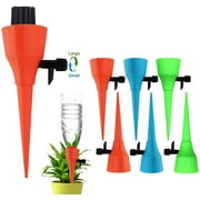 Plant Self Watering Spikes Devices, 6 Pack Automatic Irrigation Equipment Plant Waterer with Slow Release Control Valve, Adjustable Water Volume Drip System