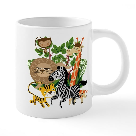 CafePress - Animal Safari - 20 Oz White Ceramic Mega Mug