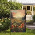 thumbnail image 4 of Welcome Watercolor Abstract Flower Garden Flag Double Sided, Floral Decorative House Yard Outdoor Summer Small Flag Decor Seasonal Outside Decorations 12 x 18, 4 of 5