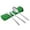 Green, variant on Partheme 3 Pack Camping Silverware Set, Knife Fork Spoon Stainless Steel with Carrying Case Rustproof Tableware Flatware for Traveling Picnic Working Hiking, Black