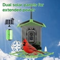 thumbnail image 3 of BN-LINK Bird Feeder with Camera,Smart Bird Feeder, 2K HD AI Identify Birds Species, Outdoor Bird Feeder with 3W Solar Panel, 1.5L Capacity,Green, 3 of 6