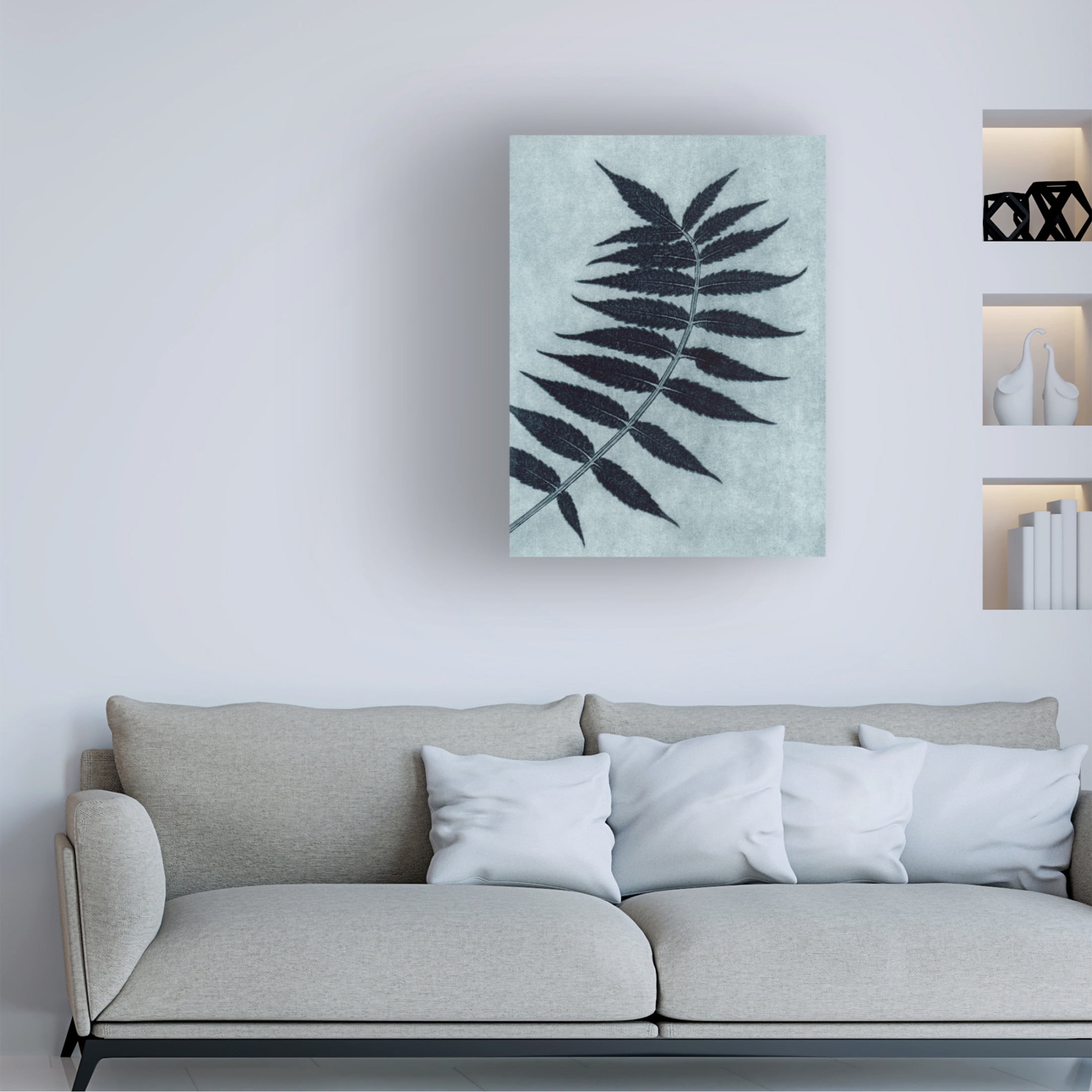 Canvas Wall Art - Pernille Folcarelli 'Sumac Petrol' Wall Art for Living Room, Bedroom, or Office Décor by Trademark Fine Art - 35 x 47 Inches