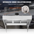 thumbnail image 5 of KFFKFF Commercial Exhaust Hood, 7FT Food Truck Ventilation System, 201 Stainless Steel Concession Trailer Hood with 3 Removable U-shaped Oil Filter Mesh Panels, Durable Ventilation Solution, 5 of 9
