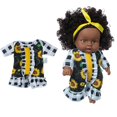 thumbnail image 4 of Trajes de Muñeca de niña Baoblaze 8 pulgadas Accesorios de vestir Juguetes de bricolaje Cuadrícula en blanco y negro, 4 of 7