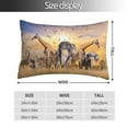 thumbnail image 2 of Honeii Wildlife Protection Print Pillow Cases,Plush Throw Pillow Covers,Decorative Pillowcase for Sofa, Couch, Living Room-14"x20", 2 of 6