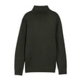 thumbnail image 4 of Xray Boys Turtleneck Sweater (XS - XXL), School Uniform Big Boys' & Little Kids Youth Turtle Neck Long Sleeve Pullover, Olive, M (8), 4 of 8