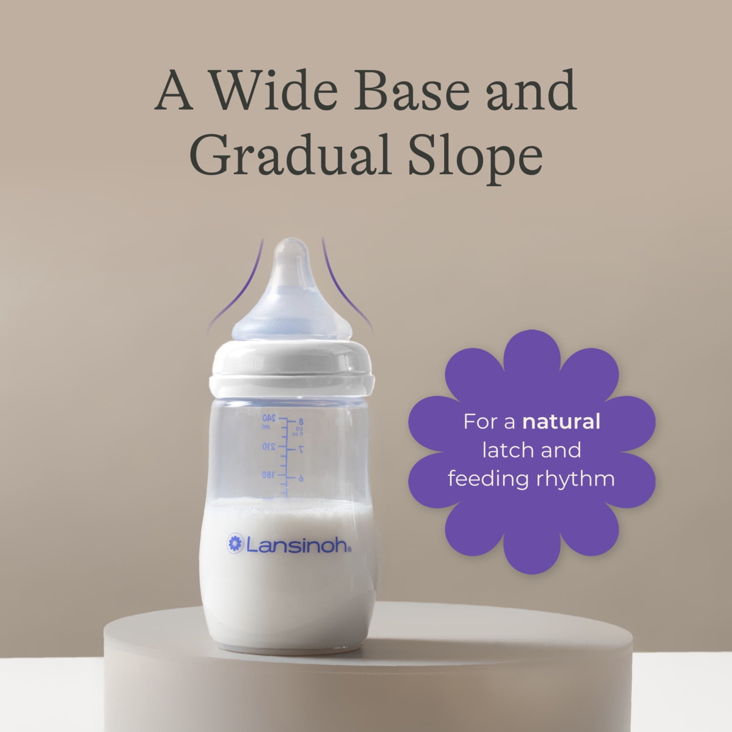 Lansinoh Anti-Colic Baby Bottles, BPA-Free Plastic, 5oz, 3pk, Slow