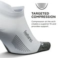 thumbnail image 3 of Feetures Elite Ultra Light Cushion Ankle Socks - Sport Sock with Targeted Compression - White, L (1 Pair), 3 of 5