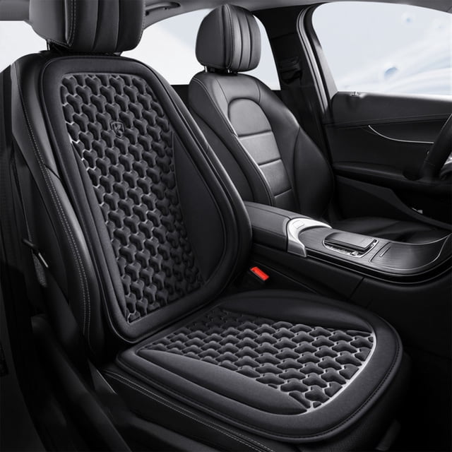 Juego de cojín y respaldo para asiento de coche | Malla ventilada 3D para refrescar en verano | Comodidad en todo momento | Soporte ergonómico para oficina y coche