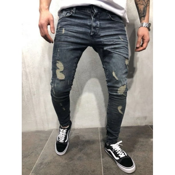 Biker style jeans mens 2025