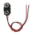 thumbnail image 6 of PP3 9V Battery Clip Connector I Type Tinned Wire Leads 150mm Black Red, 6 of 8