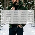 thumbnail image 3 of Mens Fleece Jacket Hooded Full Zip Faux Leather Trim Warm Soft Winter Coat with Pockets Winter Outdoor Casual Work Travel Wear, 3 of 7