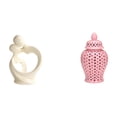 thumbnail image 1 of Colección De Esculturas Artísticas De Pareja De Resina Y Jarrones De Porcelana Con Jengibre Para Decoración De Escritorios Y Arreglos Florales, Ideal Como Regalo De Aniversario., 1 of 8