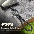 thumbnail image 5 of Lanyard – Cell Phone Strap with 240W USB C Charging & Data Cable, 5 of 8