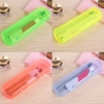 thumbnail image 3 of opvise Protable Outdoor Travel Toothbrush Tooth Paste Storage Container Box Holder Yellow, 3 of 8