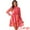 Hot Pink, variant on DARING DIVA Women's Floral Ruffle Trim Layered Dresses M Blue