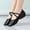 #106-Black, variant on Wowcloth Women's Latin Dance Shoes - Non-Slip Cross Strap Practice Shoes with Arch Support for Adult Ballroom Training & Body Shaping
