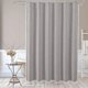thumbnail image 2 of Cortina de ducha pequeña gris de 36 x 72, cortinas de ducha estrechas de tela de lino y algodón de tamaño medio para decoración de baño de granja bohemia, cortina de ducha de tela antiarrugas, 2 of 7