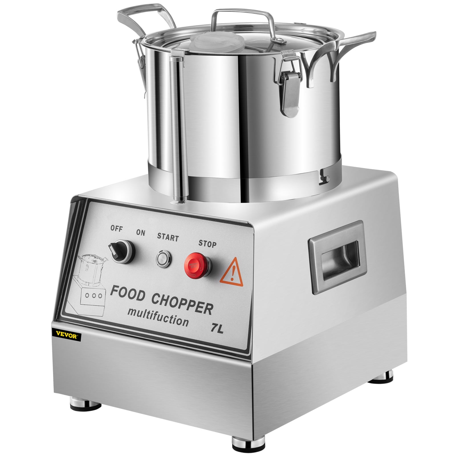 CJC Electric Vegetable Chopper Cutter/Commercial Food Processor/Stainless  Steel Cutting Machine, Large Capacity, 110V 