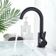 thumbnail image 1 of Grifo de acero inoxidable Grifo de monomando perfecl Grifo de lavabo de baño negro, 1 of 8