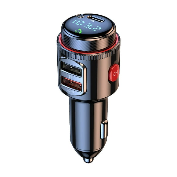 Port 30W PD and QC30 Fast Car Charger MP3 Player Hands- FM with USB Adapter