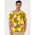 thumbnail image 2 of INSPIRE CHIC Men's Short Sleeve Button Front Beach Hawaiian Shirt, 2 of 6