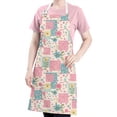 thumbnail image 5 of Pioneer Flower Floral Print Pattern Apron for Women and Men, Cotton Linen Waterproof with Pockets, Adjustable, 33x27 Inch for Kitchen, Gardening, BBQ, Salon, 5 of 6