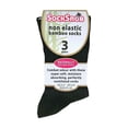 thumbnail image 2 of Sock Snob - 3 Pairs Ladies Anti Odour Loose Wide Top Non Elastic Bamboo Socks, 2 of 2