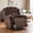 Brown-Terry Cloth, variant on Garvee Oversized Recliner Chair for Adults, 150° Manual Recliner Nursery Chairs, with Linen Upholstery, Pink