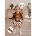 thumbnail image 5 of BemeyourBBs Baby Thanksgiving Outfit Romper Skirt Stockings Headband 4 Pcs Set, 5 of 9