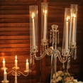 thumbnail image 5 of Efavormart 35.5" Tall Handcrafted 4 Arm Crystal Glass Tabletop Candelabra Baroque Taper Votive Candle Holder Centerpieces - PREMIUM, 5 of 11