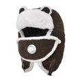 thumbnail image 5 of SPRING PARK Women's Winter Warm Faux Lambswool Cute Earflap Windproof Hat + Face Cover with Breathing Valve, 5 of 7