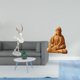 thumbnail image 2 of Grácil Escultura De Bailarina Con El Sagrado Corazón. Figura Artística Para Dormitorio, Oficina, Chimenea, Pasillo O Entrada. Regalo Moderno De Colección., 2 of 8