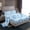 Blue White, variant on Homewish 4-Piece Xmas Snowflake Crystal Ball Christmas King Microfiber Bed Sheets