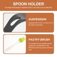 thumbnail image 3 of MasteelfCA 1pc Kitchen Tools Silicone Heat Resistant Spoon Rest Stand Holder Fork Mat + 2pcs Pastry Brush Silicone Basting Brush BBQ Brush for Grill Cooking Baking Barbecue (Random Color), 3 of 7