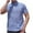 Blue, variant on Rloper-Lop Mens Plaid T Shirts Short Sleeve Button Down Tee Blouse Shirts Regular Fit Casual Gingham Tee Tops Loose Comfort Beach Tees With Pocket