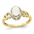 thumbnail image 1 of 1/4 Carat (ctw) Natural Opal Ring in 10K Yellow Gold, 1 of 4