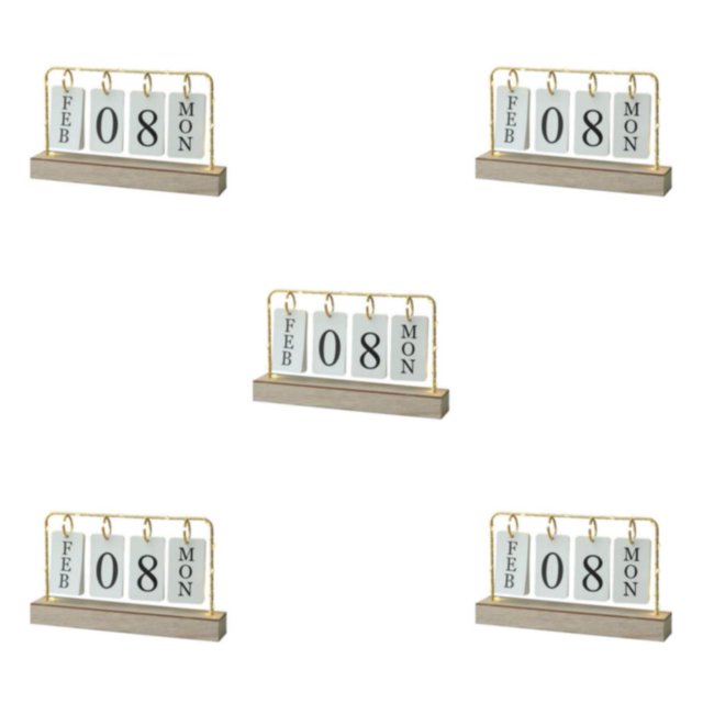 Cateissary Calendario perpetuo volteado Durabilidad y elegancia en una Calendario Luces Decoración Sin rebabas sin lazo Type2 NO2