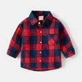 thumbnail image 2 of Coerni Toddler Boys Fall Plaid Shirt Jacket Button Down Gentleman Tops Everyday School Wedding Flower Boys Coat Outfits, 2 of 9