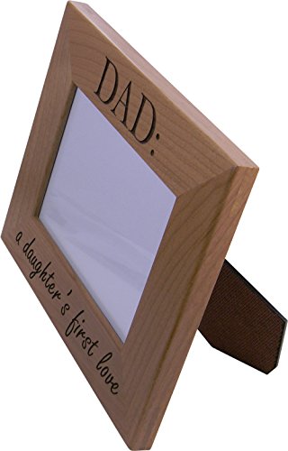 New Dad baby girl Father /& Daughter Dance Custom Rustic Wood Pic Frame for Dad # A Daughter/'s First Love holds 4x6 photo Fathers Day