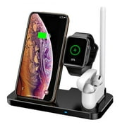 For iPhone Magnetic Desktop Charging Dock Quick Charging Data Sync Stand Compatible with iPhone XR, XS Max, iPhone 8, 7, 6s, 6 Plus, iPad, Portable Desktop Charger Dock