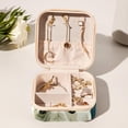 thumbnail image 6 of Polar Bear Travel Portable Square Necklace Organizer Jewelry Box Earring Holder for Girls and Women - Store Rings, Earrings, Necklaces, Bracelets, and More, 6 of 6