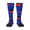 1 Black, variant on Australian Aboriginal Flag Knee High Socks for Women Long Leg Warmers Socks