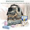 thumbnail image 4 of Defioc Wolf Family Winter Wonderland for Baby Diaper Bag Backpack - Baby Bag for Boys & Girls - Diaper Backpack - Large Travel Diaper Bags- Baby Registry Search & Shower Gifts, 4 of 5