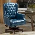 thumbnail image 7 of Homhum Classic Boss Office Chair, High Back Faux Leather Swivel Desk Chair, Adult, Dark Blue, 7 of 7